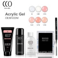 CCO wholesale high quality Not hot hand Easy Apply Soak Off poly gel  Acrylic Gel For Nail Extension